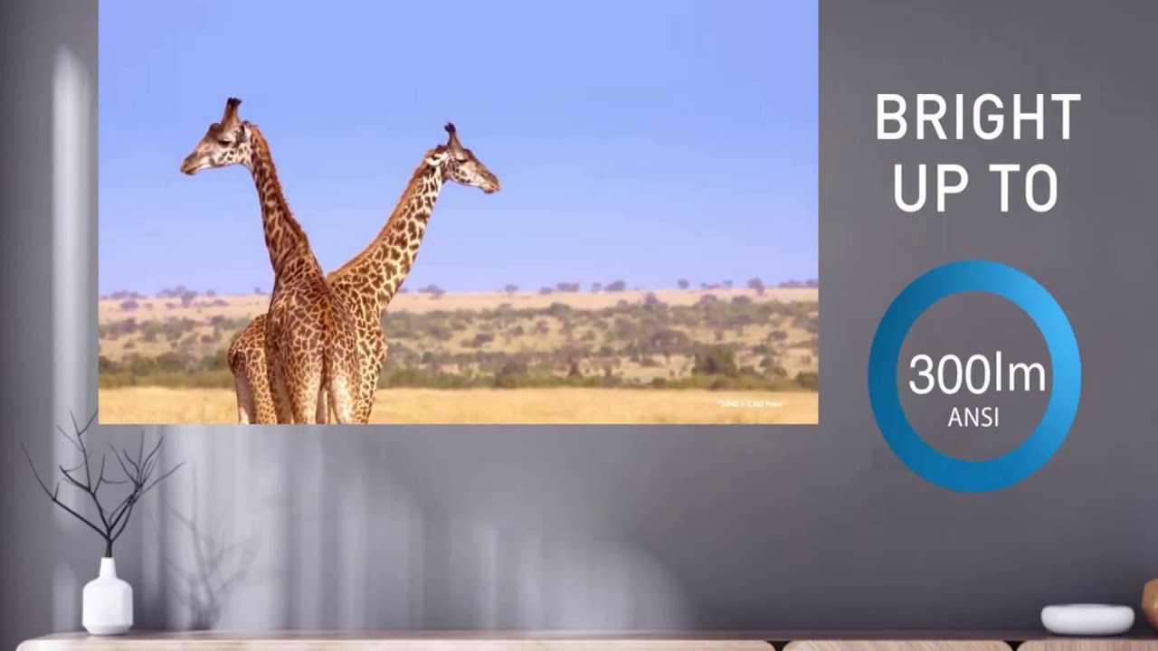 Alfawise HDP300 DLP 1080P 300 ANSI Lumens Smart Mini Projector Portable Home Cinema