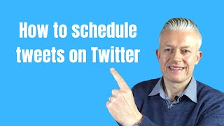 How to schedule tweets on twitter