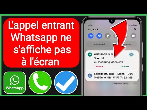 L'appel entrant Whatsapp ne s'affiche pas à l'écran | appel vidéo Whatsapp ne affiche pas à l'écran