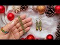 Good Green Bracelet &amp; Earrings/Useful &amp; Easy jewelry making Tutorial/Pulsera/ Aretes Diy