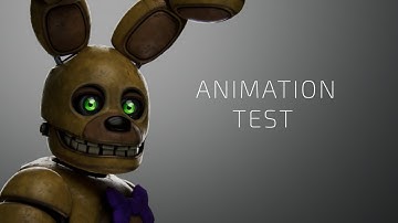 [BLENDER/FNAF] Springbonnie Animation Test