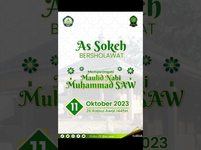 Maulid Akbar As Sokeh Bersholawat 11 Oktober 2023 Pukul 19:30 Wib #shortvideos class=