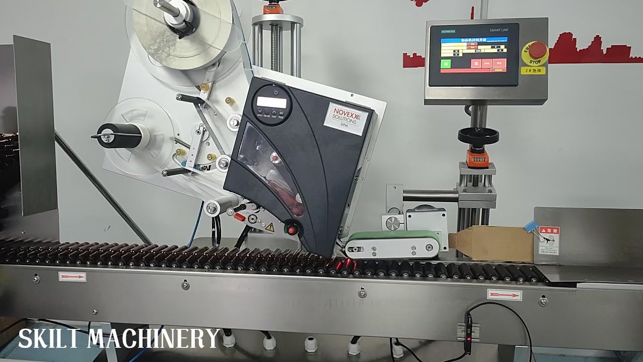 Horizontal ampoule bottle online printing adhesive labeling machine ...