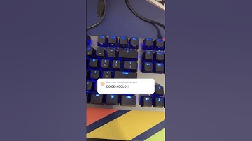 Pressing the Semicolon key on a Logitech G512 Keyboard. #keyboard #click #shorts