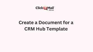 Click2Mail Connect - Create a Document for a Hub Template