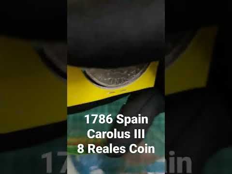 1786 Spain Carolus III 8 Reales Coin