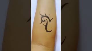 How To Make Tattoo Tribal On Hand With Pens
