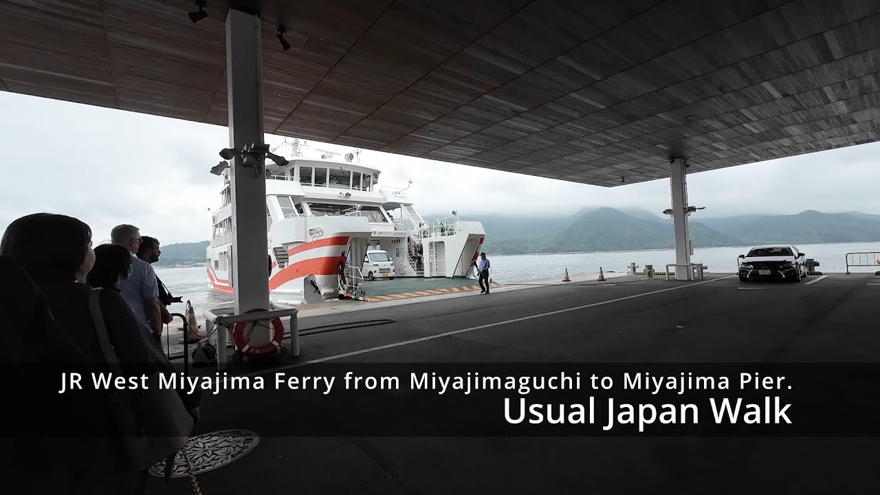 【Japan Ferry】JR West Miyajima Ferry from Miyajimaguchi to Miyajima pier