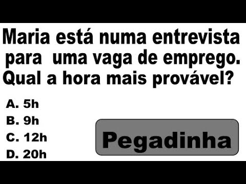 Entrevista de emprego Resolução problema de logica nivel normal