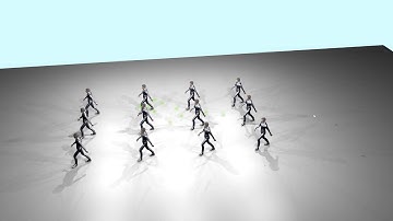 Social Distancing Part 2/2. Walking with a wind at your face. Wearing masks. Artistic Simulation