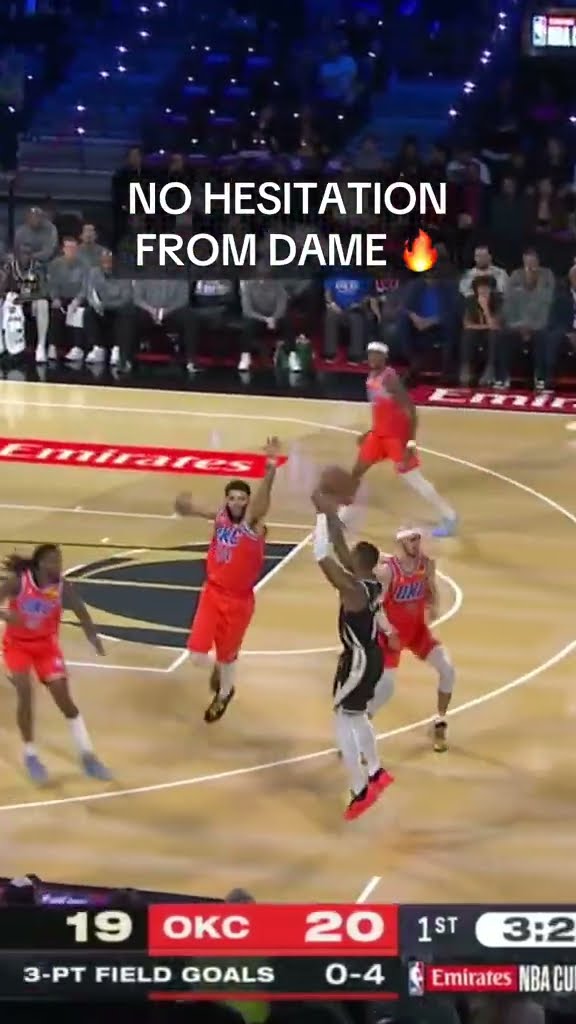 No hesitation from Dame ?