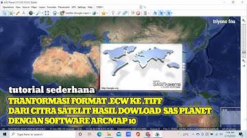 KONVERSI FORMAT RASTER .ECW (CITRA SATELIT) DARI SAS PLANET KE FORMAT RASTER .TIFF YANG KOMPATIBEL