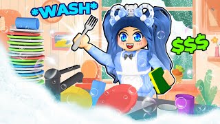 Washing EXPENSIVE Dishes in Roblox! screenshot 5