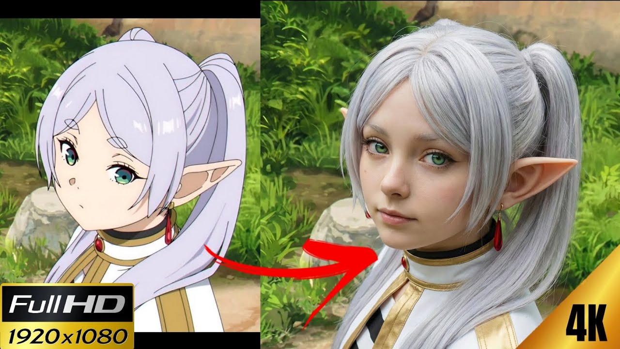 I turn frieren character into real life using AI!!!