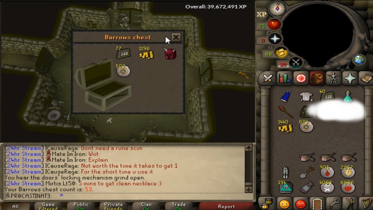 Some HORRIBLE Luck on the Iron Man (OSRS BARROWS) - YouTube