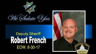 Tribute to Sacramento Sheriff's Deputy Robert French