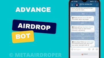 How to create advance airdrop Bot Using menubuilder