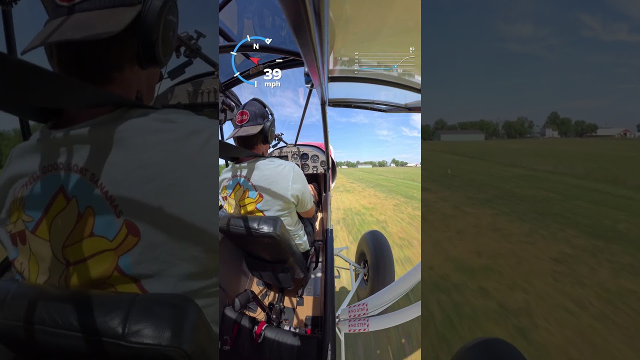 Practicing a “Short Takeoff “. A few different techniques, this is one of em. #aviation #flying