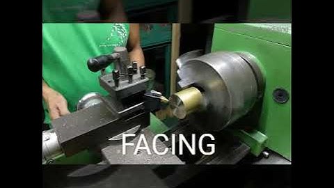 Lathe Machine Operation: Facing