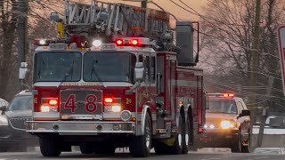 Tinicum Township Fire Company Ladder 48 & Command 48 Responding 1-25-25
