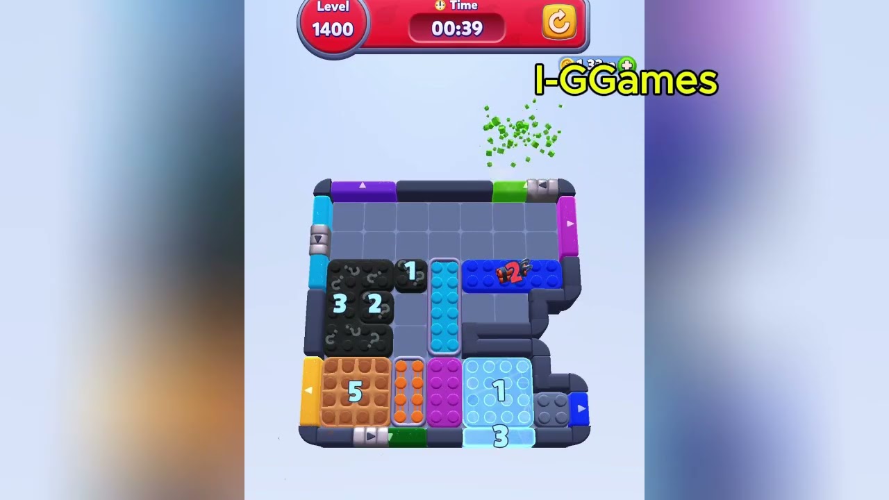 Color Block Jam Level 1400 - YouTube