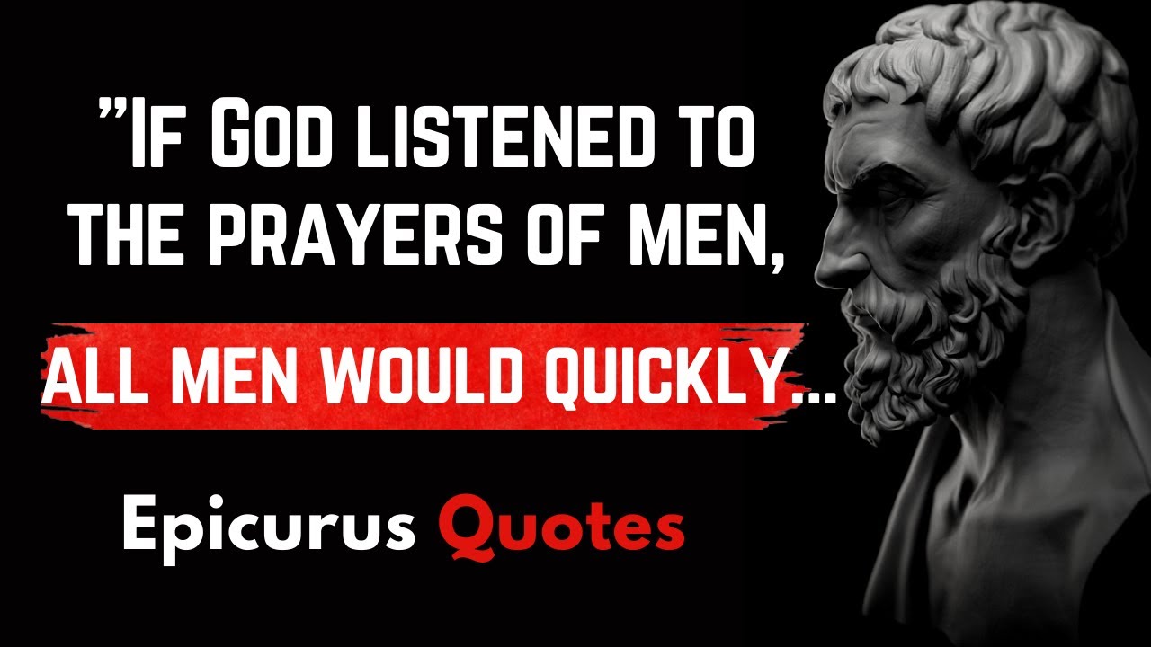 Epicurus' Quotes For Young People | 4K |