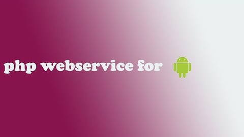 # 1 php webservice