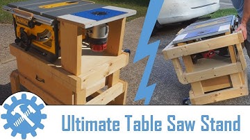 Collapsable DEWALT Table Saw / Router Table Storage Stand