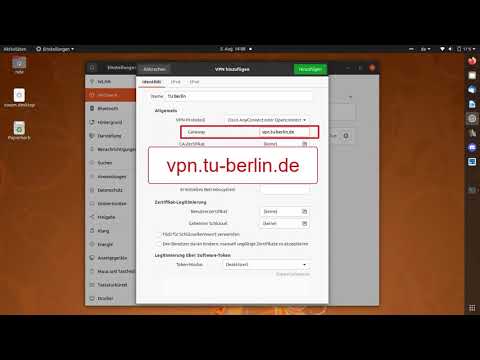 VPN-Einrichtung an der TU Berlin - Linux mit dem Cisco AnyConnect Client