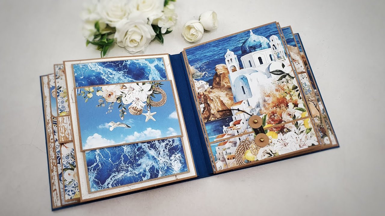 Scrapbooking #album #mintay - Mediterranean Heaven  💙 presentation ...