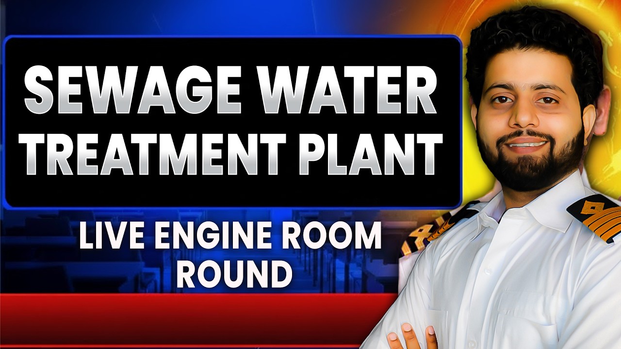 Sewage Treatment Plant In Ship | Live Engine Room Round | Sewage ...