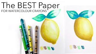 The BEST Paper For Watercolour Crayons