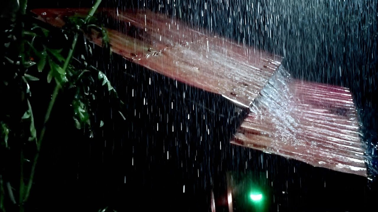 Засыпайте за считанные минуты под звуки проливного ночного дождя — ASMR-звуки дождя