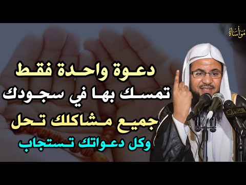 دعوة واحدة فقط تمسك بها في سجودك جميع مشاكلك تحل وكل دعواتك تستجاب الشيخ محمد بن علي الشنقيطي