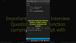 JavaScript Interview Question: Explain function currying in JavaScript with example
