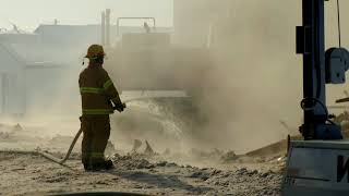 Grain Elevator Fire