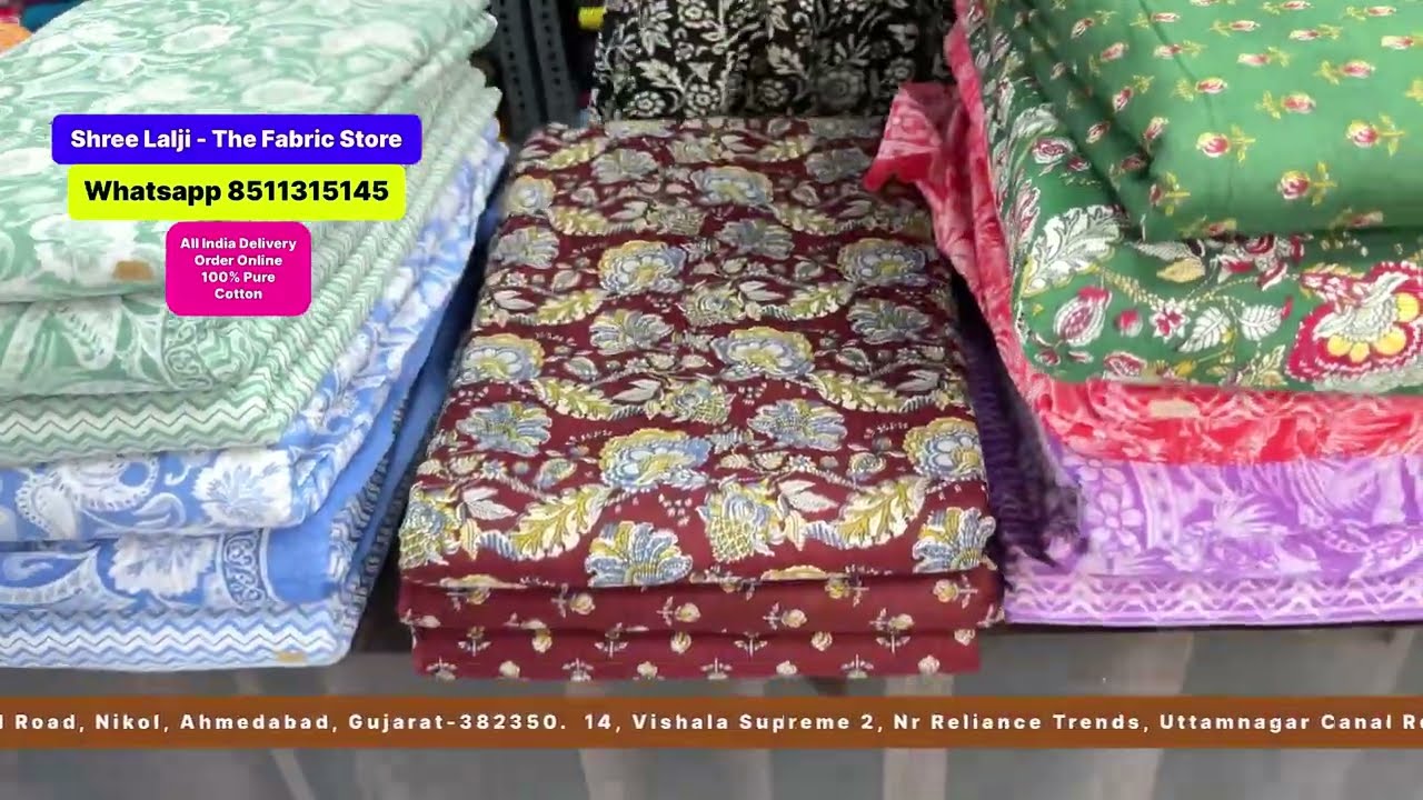 Top Bottom Dupatta Matching Fabric | 100% pure cotton print