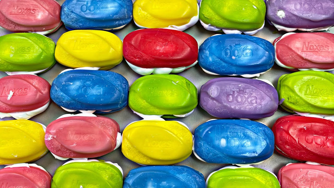 Soap boxes with foam.