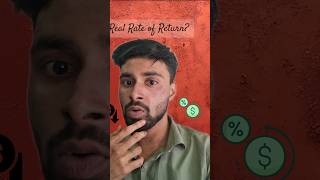 How to Calculate Real Rate of Return #financialliteracy #viralvideo #youtubeshorts