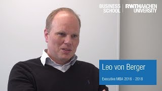 Alumni Talk Executive Mba Rwth chen Youtube