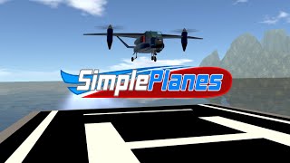 Simpleplanes VTOL landing destroyer