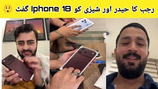 Rajab Ka Tiktok Live Per Haider or Shazi Ko IPhone Gift 😲 IPhone 18 📱 Rajab Friends