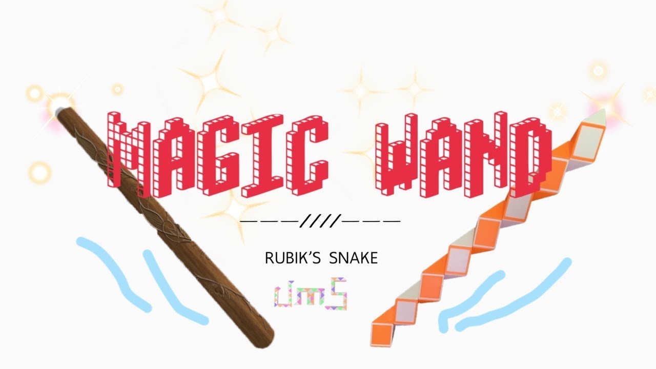 Rubik’s snake 24 : MAGIC WAND - Step by step & SLOW