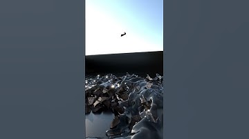 breaking the object with tyflow + water phoenix ... #3d #3dsmax #animation #tyflow #phoenix