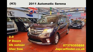 (H3) Nissan Serena Highway Star Puredrive Automatic 2011, UK satnav, P doors, 8 seats @japcarfinder