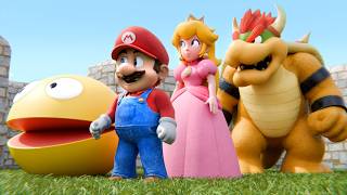 New Pacman and Mario vs Bowser