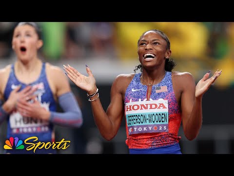 Melissa Jefferson-Wooden CRUSHES FIELD for HISTORIC WOMEN'S DOUBLE at Tokyo worlds | NBC Sports