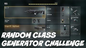 Random Class Generator Challenge! RCG #3 (CoD:AW)