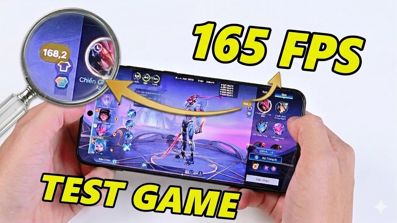 First 165 FPS game test in Vietnam - OnePlus ACE 6T: Mobile 