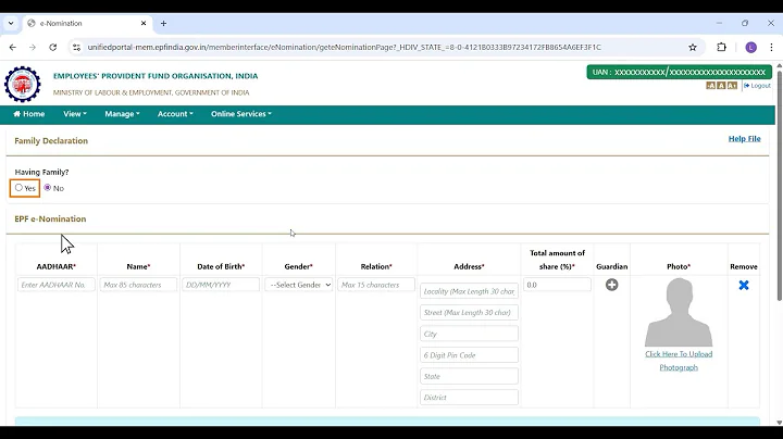 How to Update E-Nomination in EPF Portal | Complete PF Nomination Guide (2025)